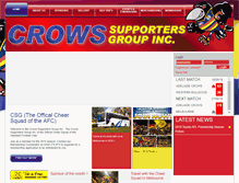 Tablet Screenshot of crows.com.au